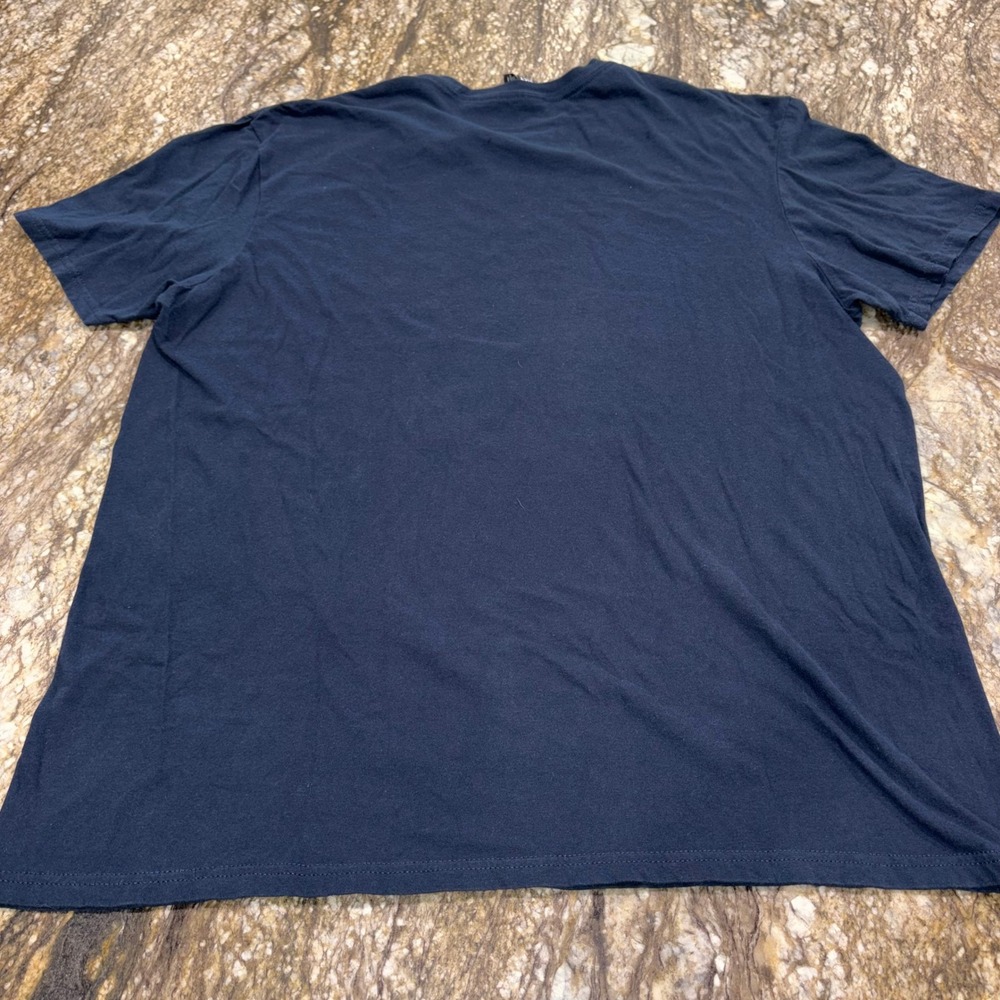 Graphic Sports Car Racing Stripe T-Shirt Mens 2XL Navy Blue District - Picture 5 of 7